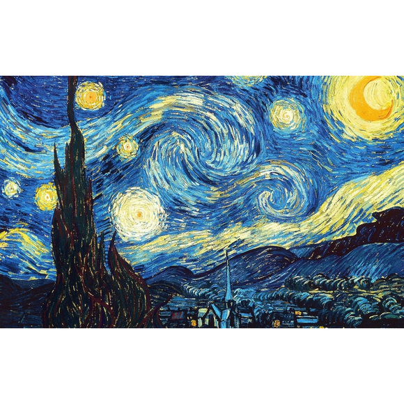 Vincent van Gogh The Starry Night Blue Yellow Art Print Reproduction - Picture 1 of 1